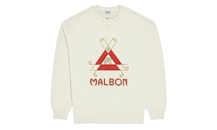 Мужской свитшот Malbon Golf Trinity, кремовый