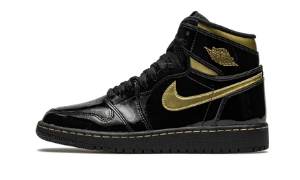 Детские кроссовки Jordan Air Jordan 1 High, черно-золотые