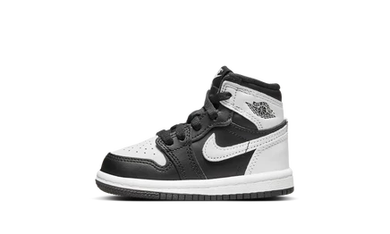 Детские кроссовки Jordan 1 Retro High OG TD, черно-белые