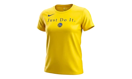 Женская футболка Nike Just Do It Warriors, желтая