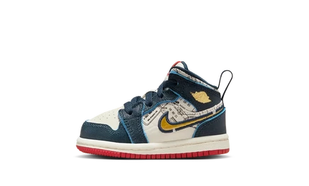 Детские кроссовки Jordan 1 Mid SE «Take Flight»