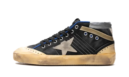 Кеды Golden Goose Mid Star, black ice/vanilla/gold