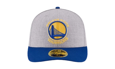 Унисекс кепка New Era 59FIFTY Уорриорз Low, серо-синяя