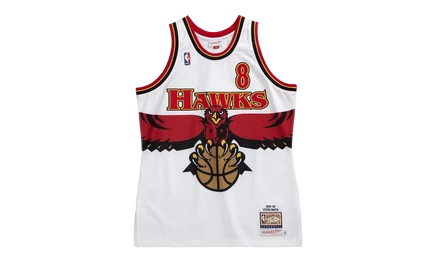 Мужская майка Mitchell & Ness Hawks 1995 Steve Smith, белая