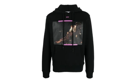 Мужское худи Off-White Caravaggio St. Fran, черное