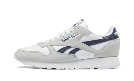 Кроссовки Reebok Classic Leather, бело-синие
