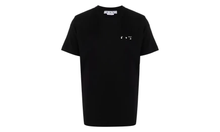 Футболка Off-White Caravag Paint Slim, черно-белая