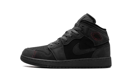 Детские кроссовки Jordan Air Jordan 1 Mid, черный замш