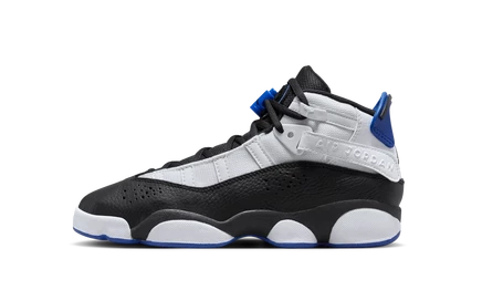 Детские кроссовки Jordan 6 Rings, белые/Game Royal/черные