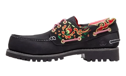 Женские топсайдеры Timberland 3-Eye Boat, черно-красные