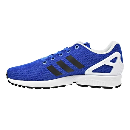 Унисекс кроссовки Adidas ZX Flux GS, сине-черно-белые