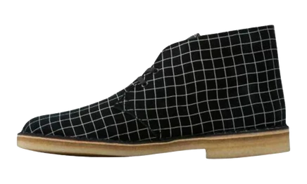 Мужские ботинки Clarks Desert Boot, черно-белые