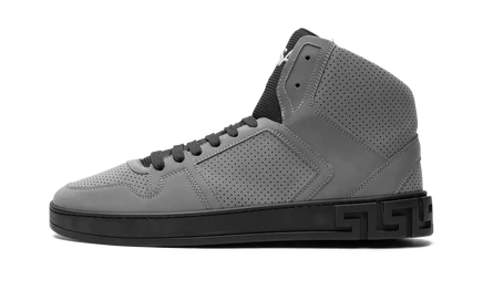Кеды Versace Embossed High Top DSU6444, серебристые