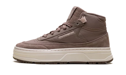 Женские кроссовки Reebok Club C Geo Mid, серо-коричневые