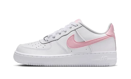 Детские кроссовки Nike Air Force 1 Low GS, бело-розовые