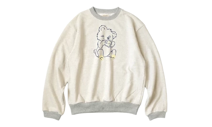 Унисекс свитшот KAPITAL Little Bear, бежево-серый