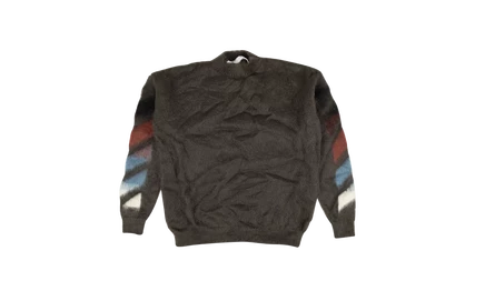 Джемпер Off-White Diag Brush Mohair, серый
