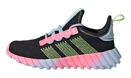 Кроссовки Adidas Kaptir Flow K, черно‑желто‑голубые