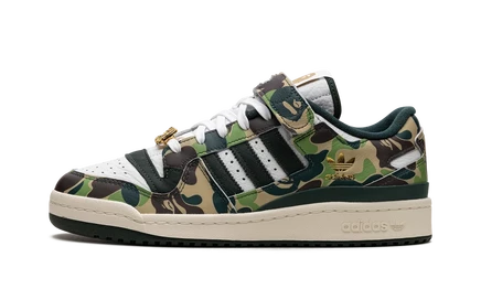 Кроссовки adidas Forum 84 Low BAPE, green camo