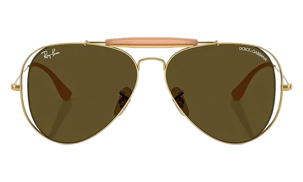 Солнцезащитные очки Ray-Ban The Outdoorsman, золотые