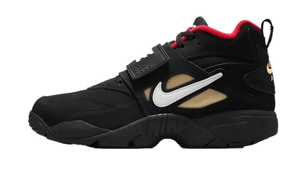 Кроссовки Nike Air Diamond Turf Proto '92, черно-красные