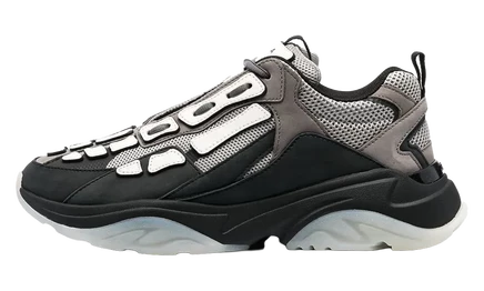 Мужские кроссовки Amiri Bone Runner, чёрно-коричневые