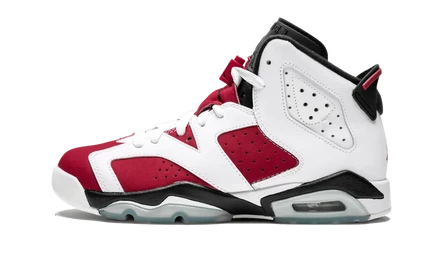 Детские кроссовки Jordan Air Jordan 6 Retro Carmine, красно-белые