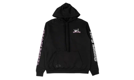 Мужское худи Chrome Hearts Deadly Doll, черно-розовое