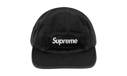 Кепка Supreme Washed Chino Twill SU564, черная