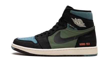 Кроссовки Jordan 1 High Element GORE-TEX, голубо-оливковые