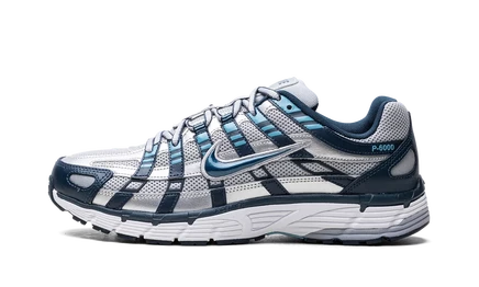 Кроссовки Nike P-6000 CD6404, темно-синие/серебристые