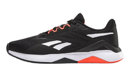 Унисекс кроссовки reebok nanoflex tr 2.0, черно-оранжевые