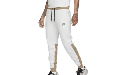 Мужские джоггеры Nike Tech Fleece, белый/хаки/черный