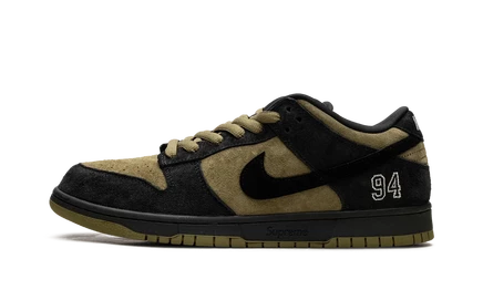 Кроссовки Nike SB Dunk Low Supreme, зеленые