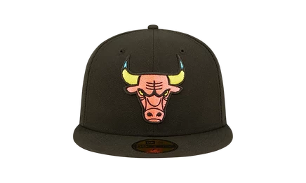 Унисекс бейсболка New Era 59FIFTY Буллз, орехово-розовая