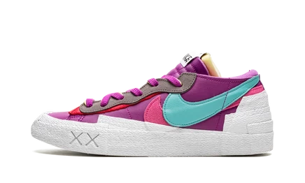 Кеды Nike Blazer Low Sacai x Kaws DM7901-500, фиолетовые