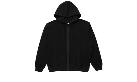 Худи на молнии MM6 Maison Margiela Reversed Sweat, черная