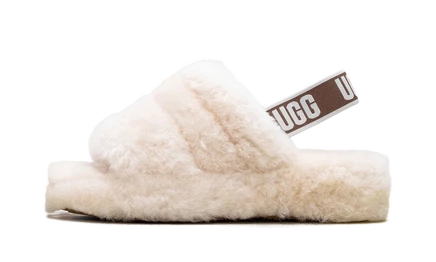 Женские шлепанцы Ugg Fluff Yeah Slide, бежевые