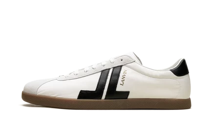 Мужские низкие кроссовки Lanvin Nylon, бело-черные