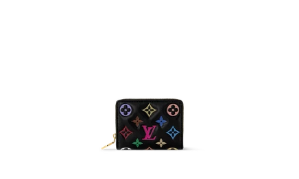 Унисекс кошелек Louis Vuitton Lou Wallet Takashi Murakami M13829, черный