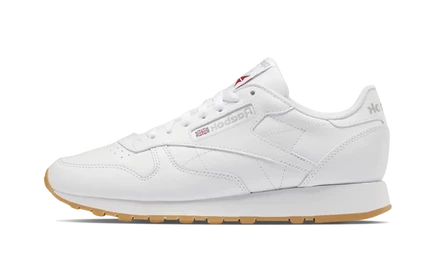 Кроссовки Reebok Classic Leather, белый/серо-коричневый