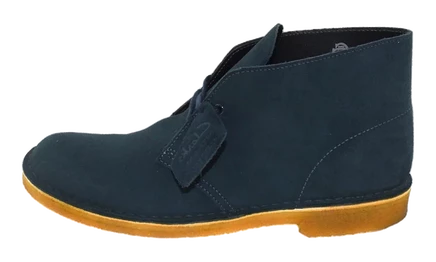 Мужские ботинки Clarks Desert Boot, темно-синие замшевые