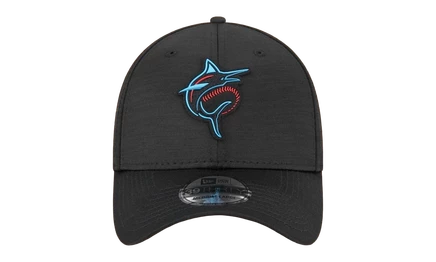Унисекс кепка New Era 39THIRTY Marlins, черная/серая