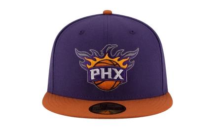 Кепка New Era 59FIFTY Phoenix Suns, фиолетово-оранжевая