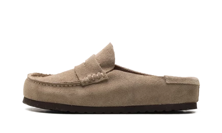 Сандалии Birkenstock Naples из замши, тауп
