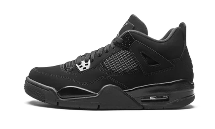 Детские кроссовки Jordan AJ4 Retro GS «Black Cat», черные