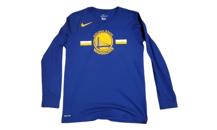 Футболка с длинным рукавом Nike Golden State Warriors, синяя