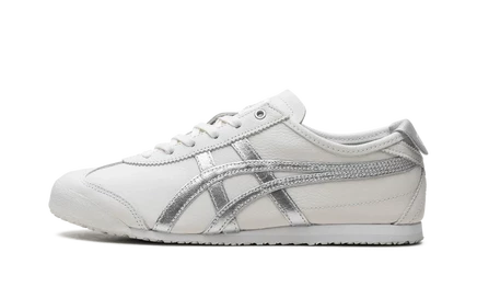 Кроссовки Onitsuka Tiger Mexico 66, бело-серебристые