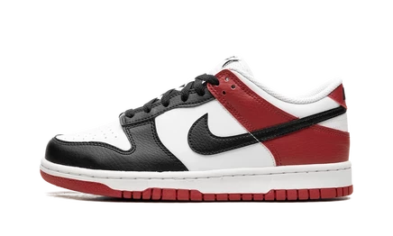 Детские кеды Nike Dunk Low GS Black Toe, черно-белые