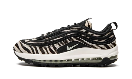 Кроссовки Nike Air Max 97 G NRG Zebra, черно-белые